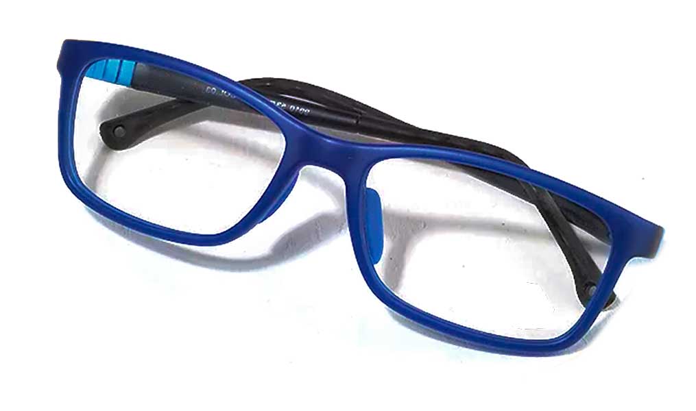 Funda de gafas y lentes azulejo azul con asa rígida con cierre flex : 7.85  euros